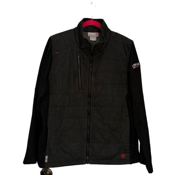 Ariat FR Cloud 9 Insulated Jacket Gray Black Zip XL NWOT 6 0451 - Picture 12 of 14